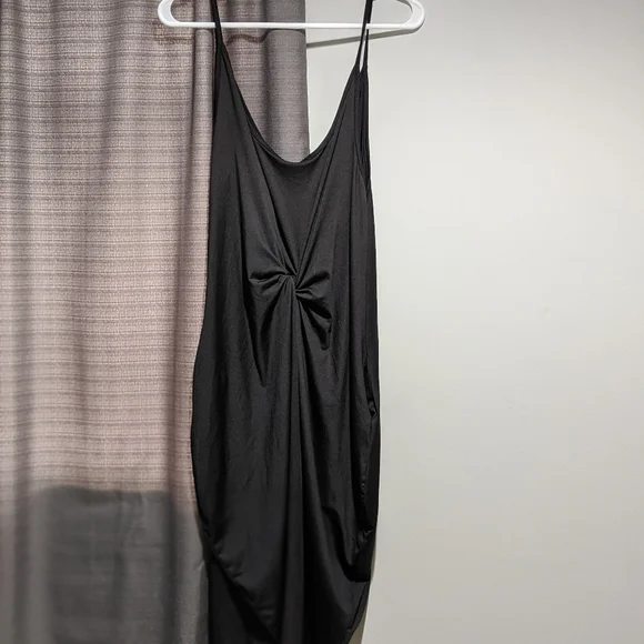 Plus Size Adjustible Oversized Little Black dress Flowy Casual Formal 3X - Picture 2 of 4